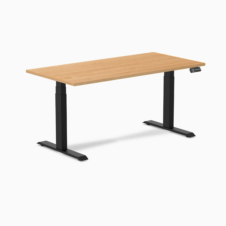 Desky Dual Hardwood Sit Stand Desk