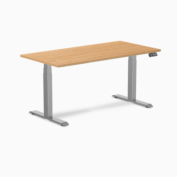 Desky Dual Hardwood Sit Stand Desk