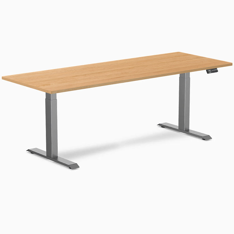 Desky Dual Hardwood Sit Stand Desk