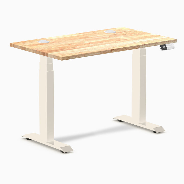 Desky Dual Mini Rubberwood Sit Stand Desk
