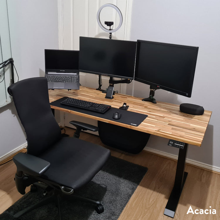 Desky Dual Softwood Sit Stand Desk-Desky Canada