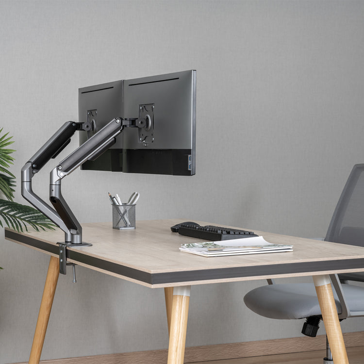 Dual spring eco monitor arm