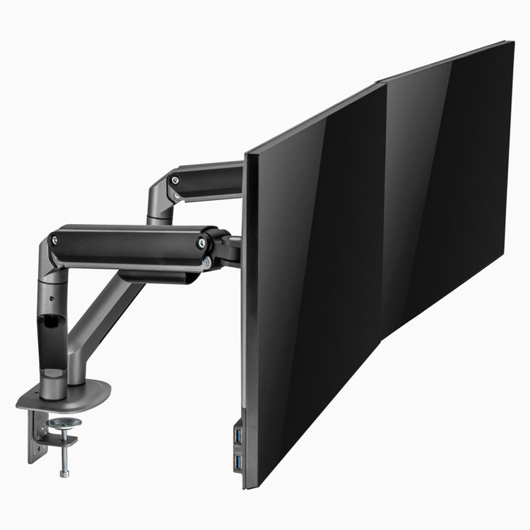 Space grey monitor arm spring