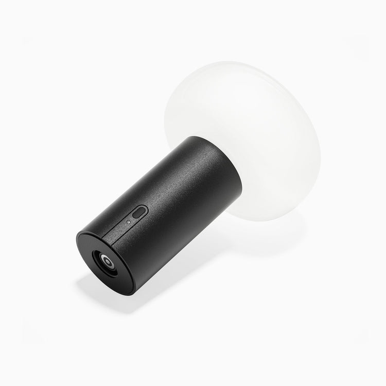 Black rechargeable desk lamp