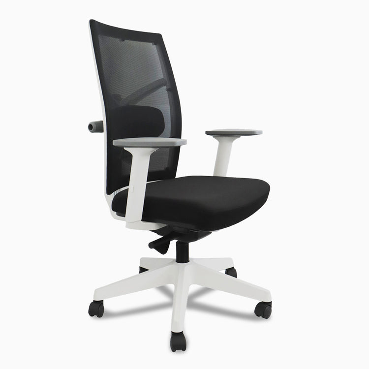 White home office mesh chair