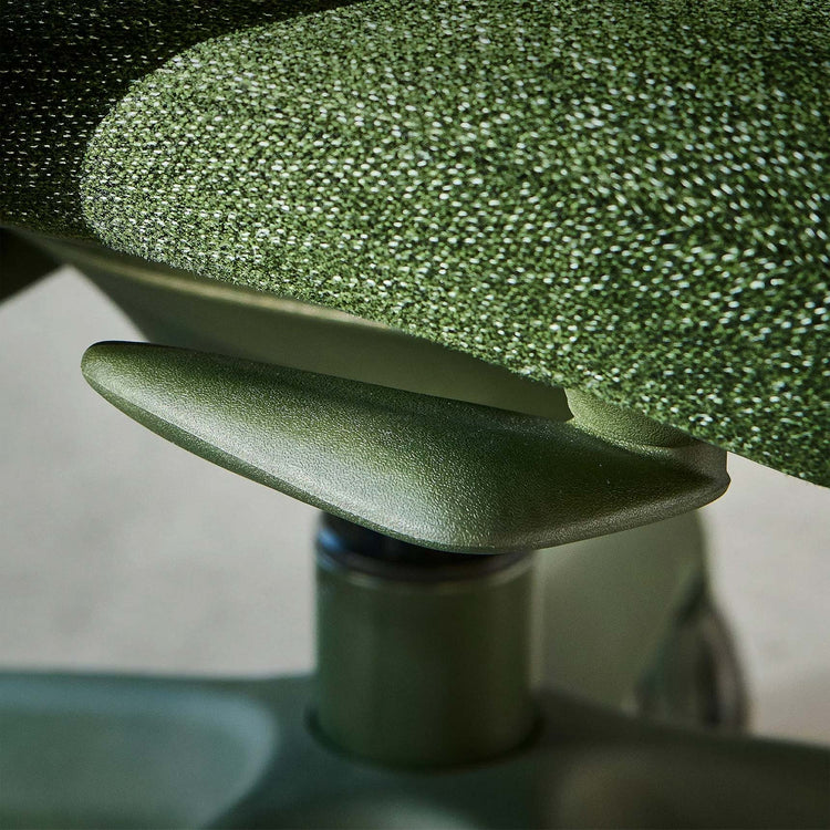 Ergonomic Office Chair Dark Green Handle