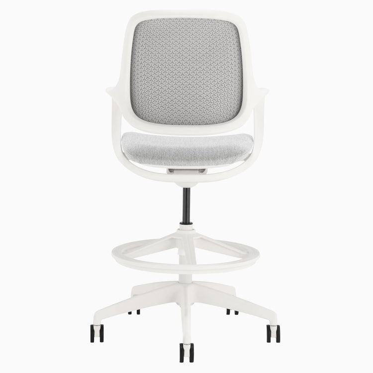 Evoque low back office chair in white