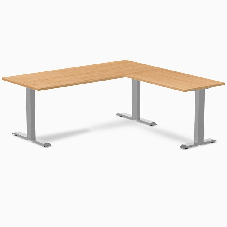 Desky Zero Hardwood L-Shape Office Desk