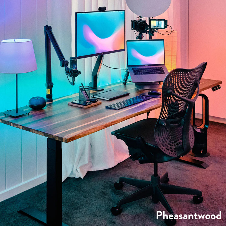 Pheasantwood dual desk Desky setup