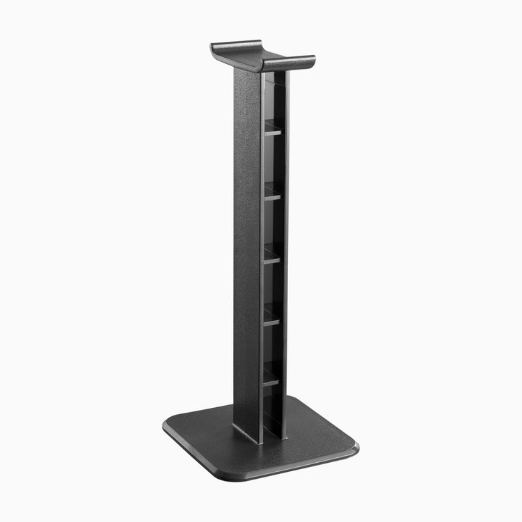 Black ABS headphone stand
