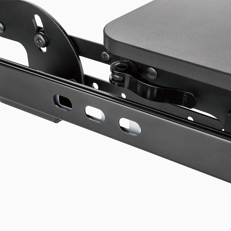 Desky Keyboard Tray-Black lever details