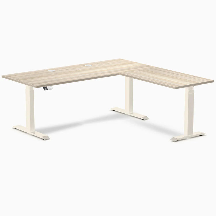 Desky L-Shape Laminate Sit Stand Desk