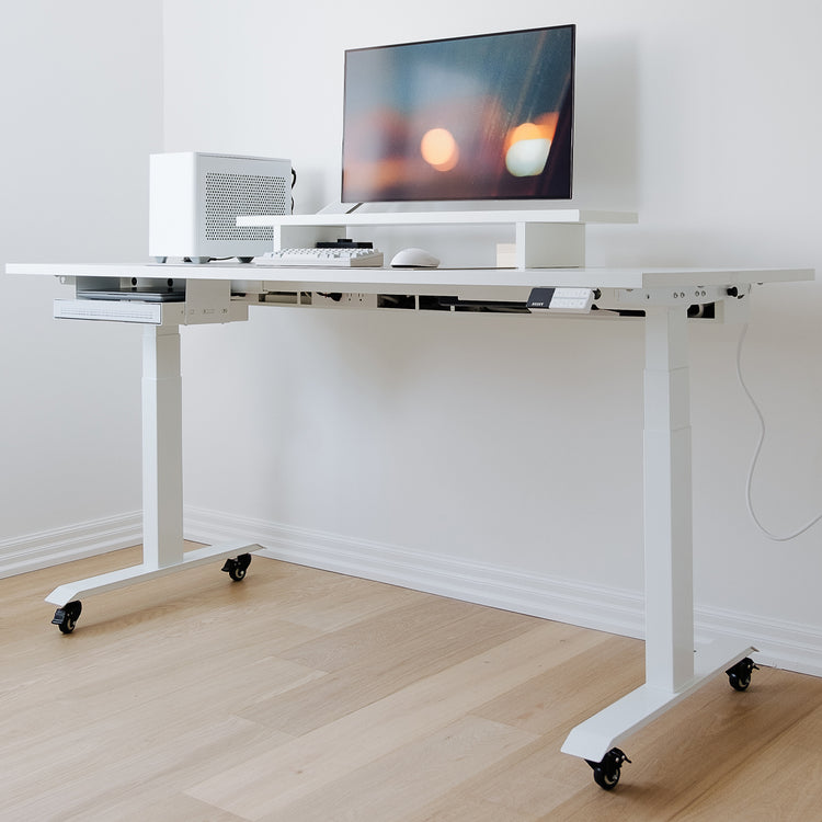 Desky Lockable Desk Casters-Desky Canada