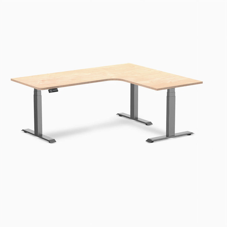 Desky L-Shape Melamine Sit Stand Desk-Desky® Australia
