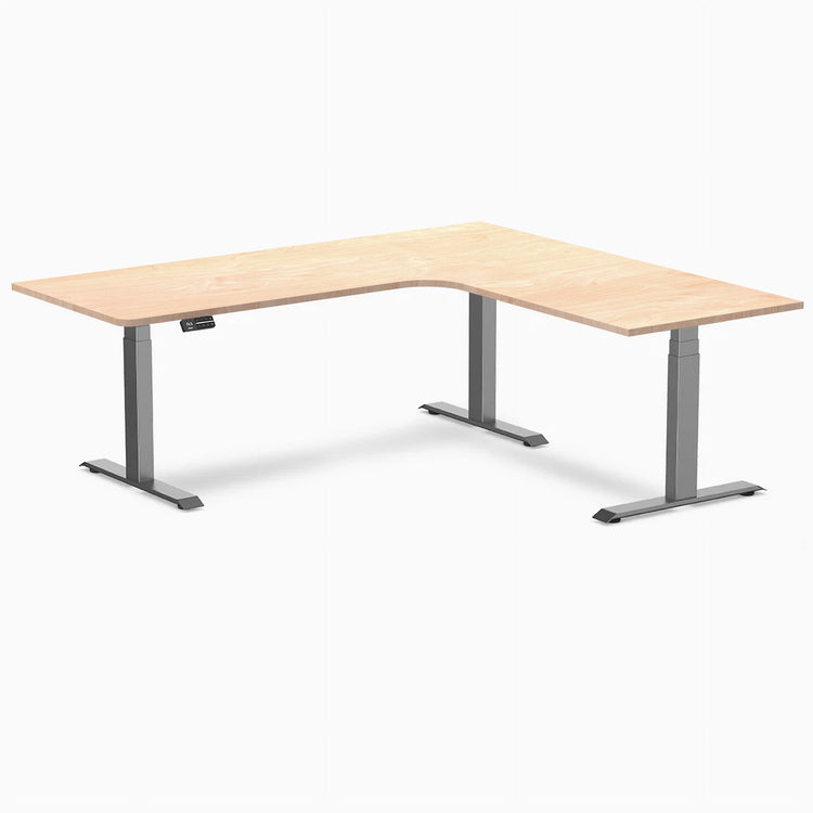 Desky L-Shape Melamine Sit Stand Desk-Desky® Australia