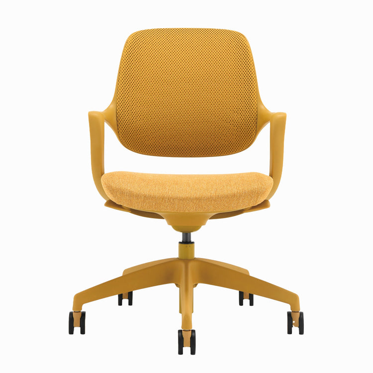 Desky evoque mustard yellow office chair