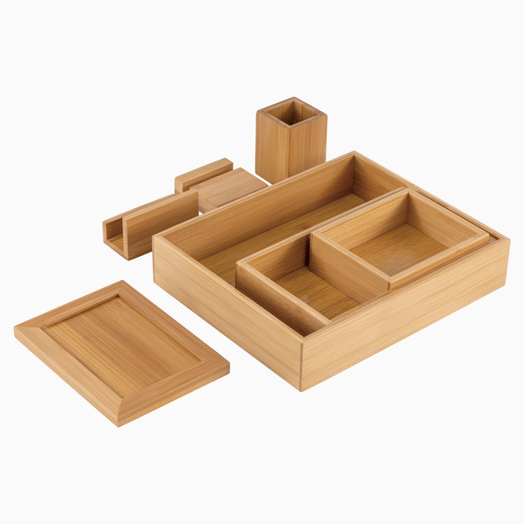 Bamboo organizer set