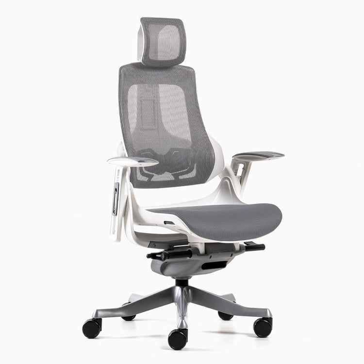 Stylish white ergonomic chair - Desky