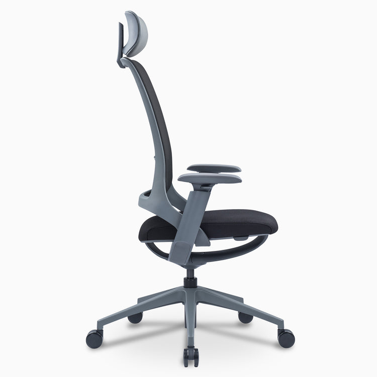Ergonomic office chair with headrest