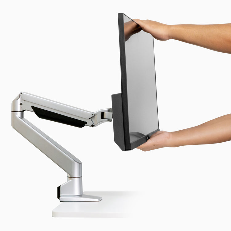 Ergonomic heavy duty monitor arm for bigger monitors