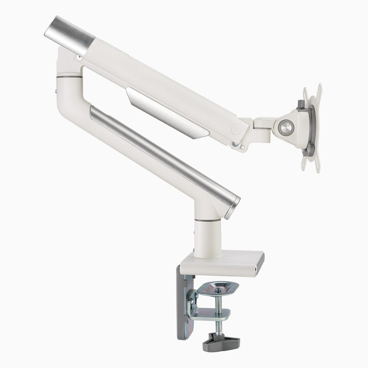 White slim monitor arm