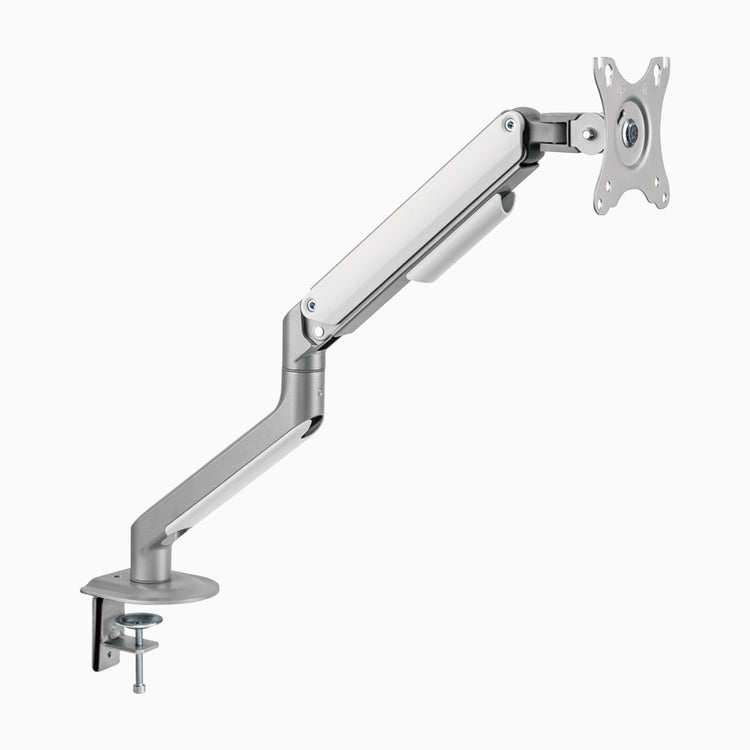 Silver eco single monitor arm set up