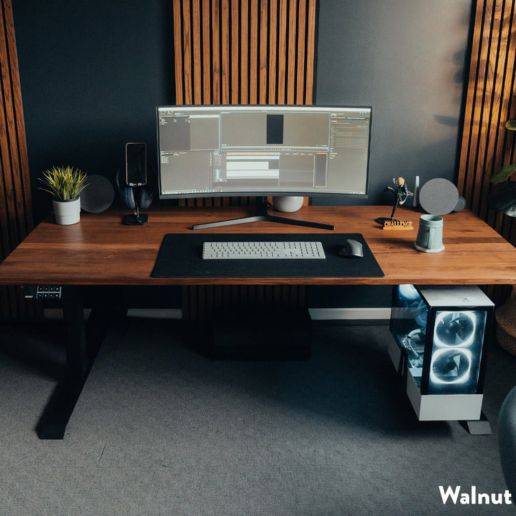 Desky Dual Hardwood Sit Stand Desk-Desky Canada