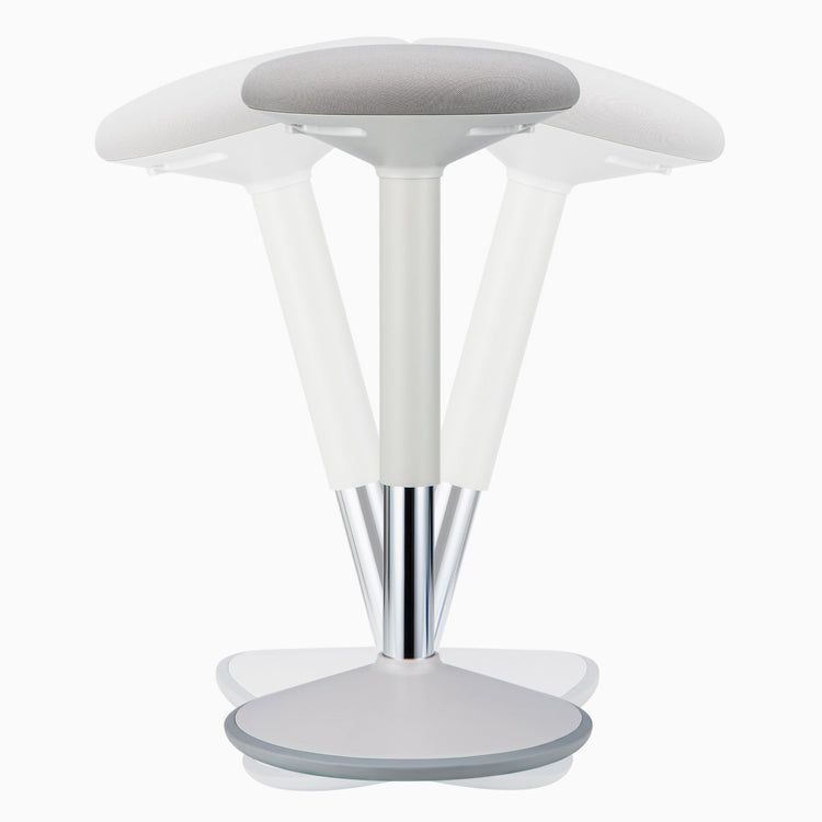 Standing desk stool in white