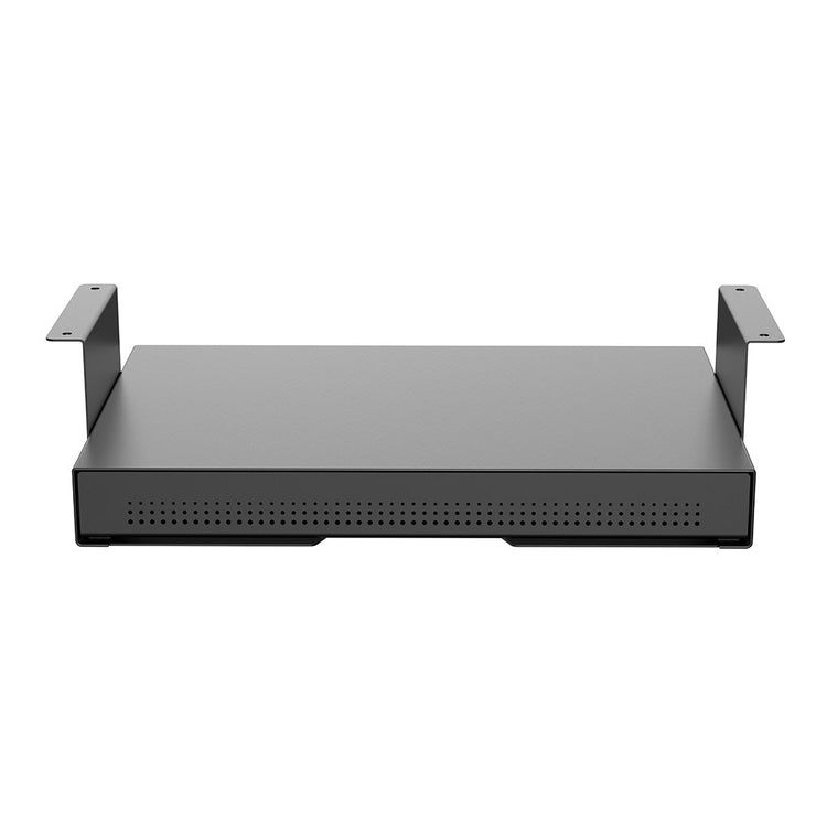 Black slim drawer standing desk Desky