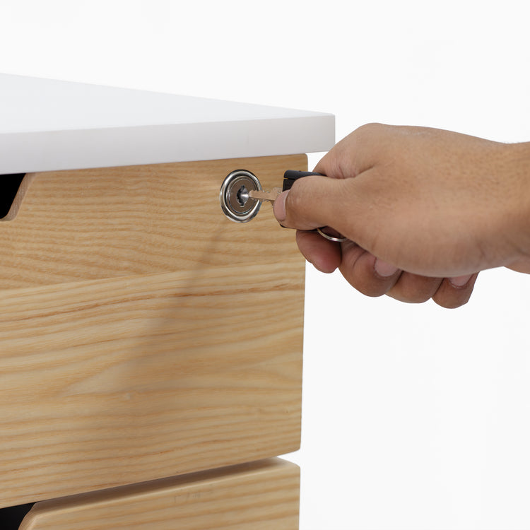 Desky Wooden Minimal Filing Cabinet-Desky Canada