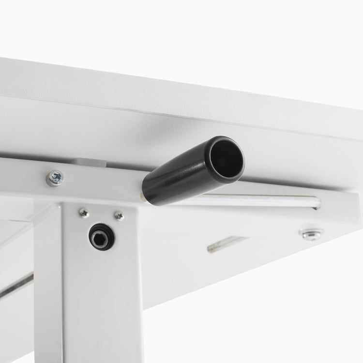 Manual height adjustable standing home office desk