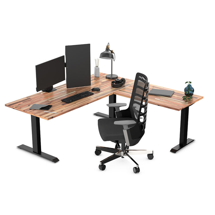 Desky Zero Softwood L-Shape Office Desk