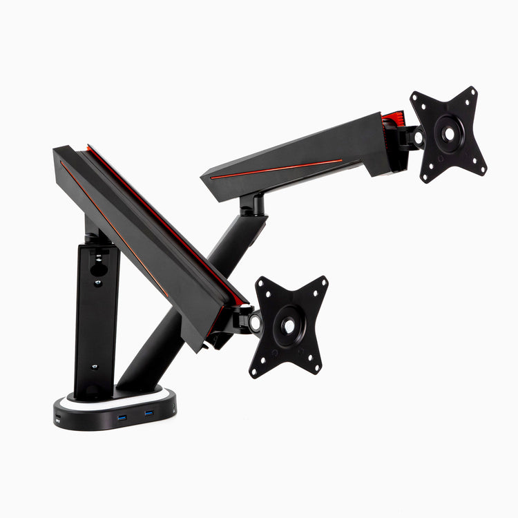 Desky Dual LED Gaming Monitor Arm-Desky Canada
