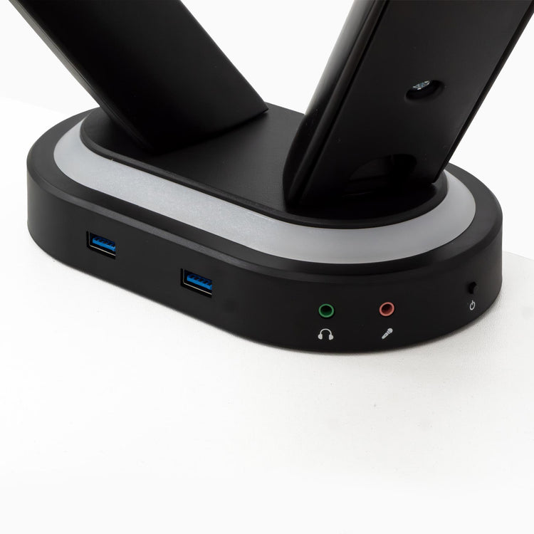 Desky Dual LED Gaming Monitor Arm-Desky Canada