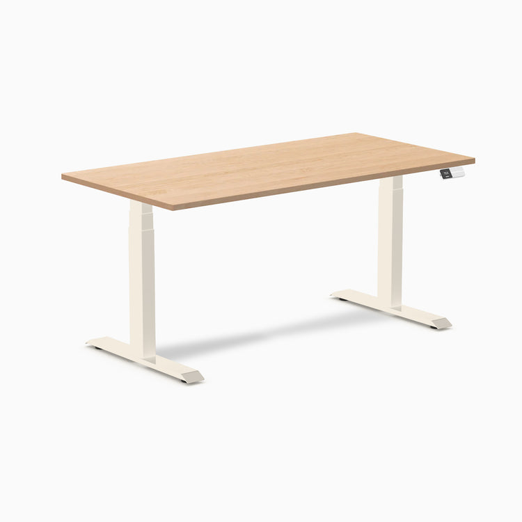 Desky Dual Hardwood Sit Stand Desk
