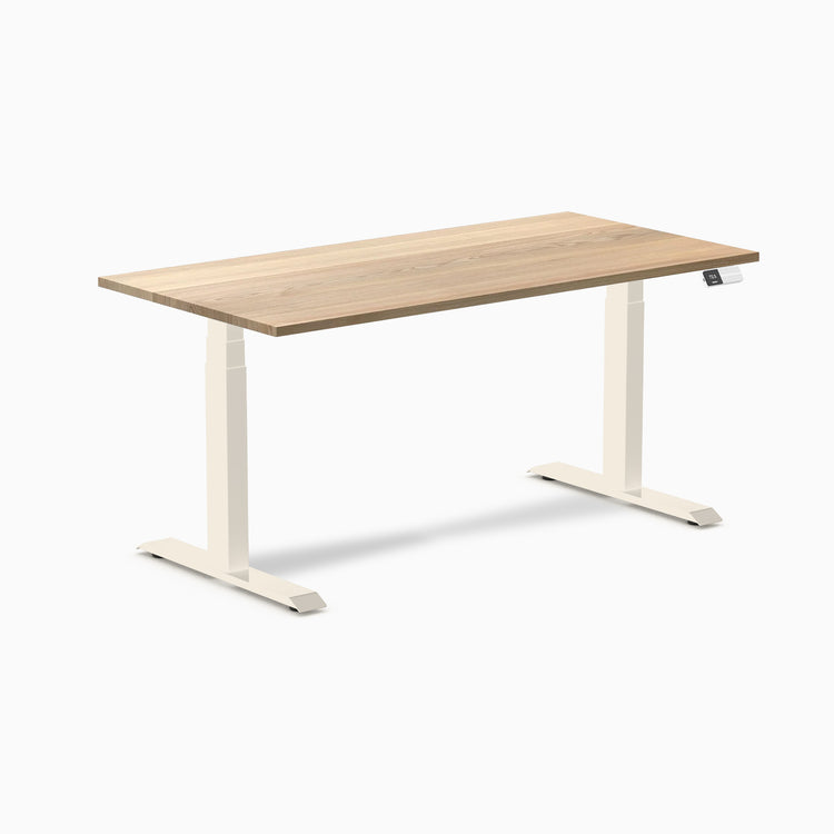 Desky Dual Hardwood Sit Stand Desk