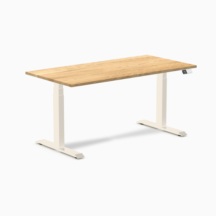 Desky Dual Hardwood Sit Stand Desk