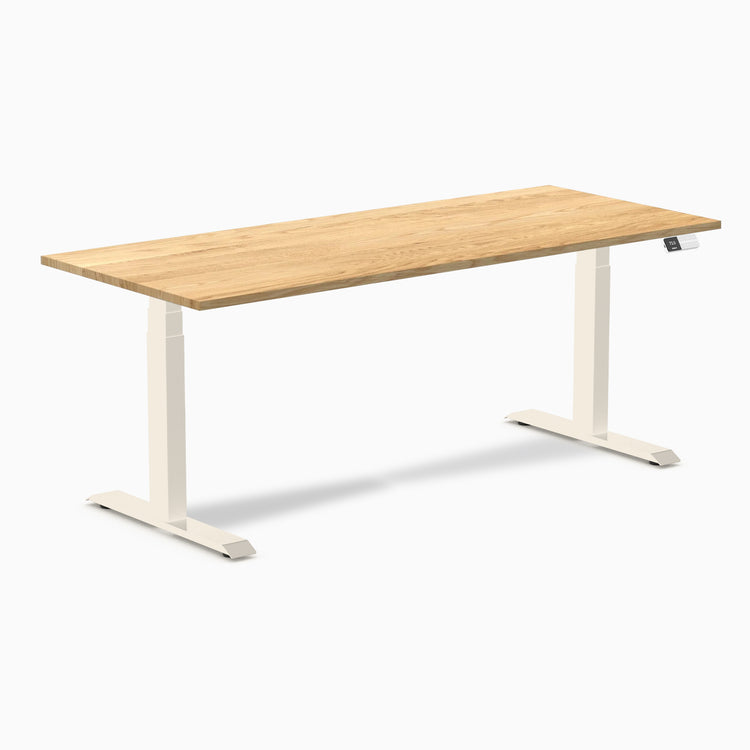 Desky Dual Hardwood Sit Stand Desk