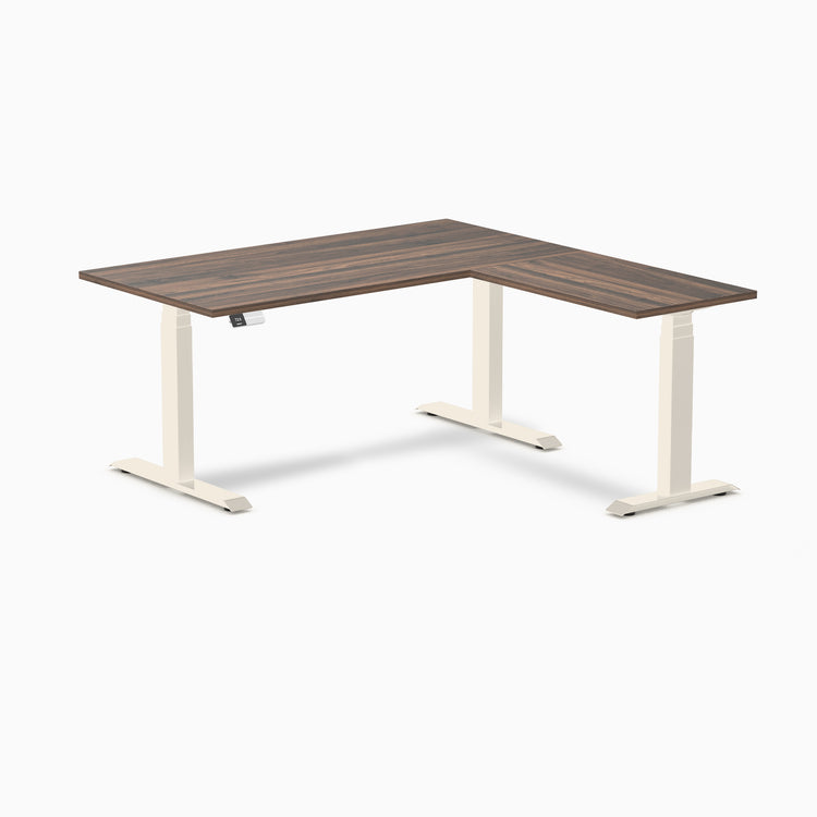 Desky L-Shape Laminate Sit Stand Desk