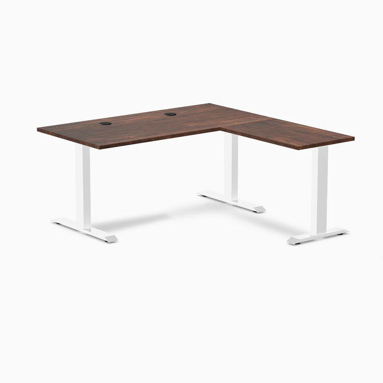 Bureau de bureau en forme de L en bois tendre Desky Zero