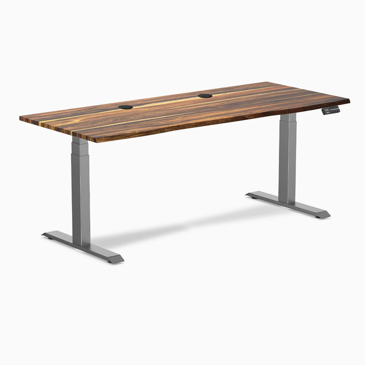 Desky Dual Hardwood Sit Stand Desk
