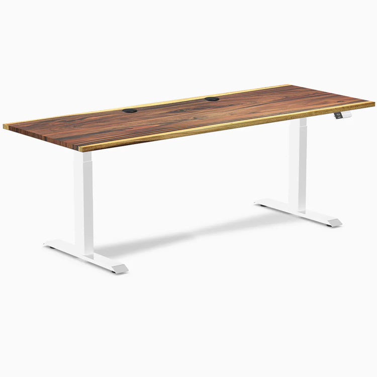 Desky Dual Hardwood Sit Stand Desk