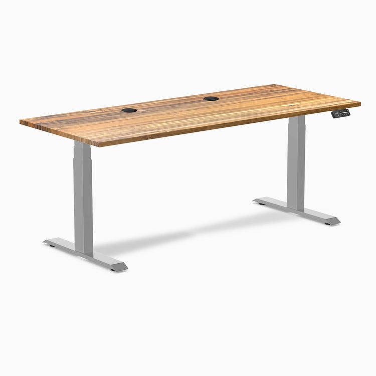 Desky Dual Hardwood Sit Stand Desk
