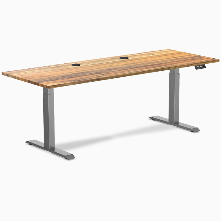 Desky Dual Hardwood Sit Stand Desk
