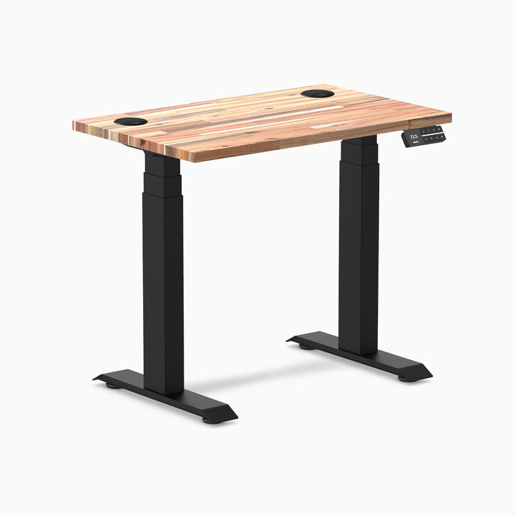 Bureau assis-debout Desky Dual Mini en bois tendre