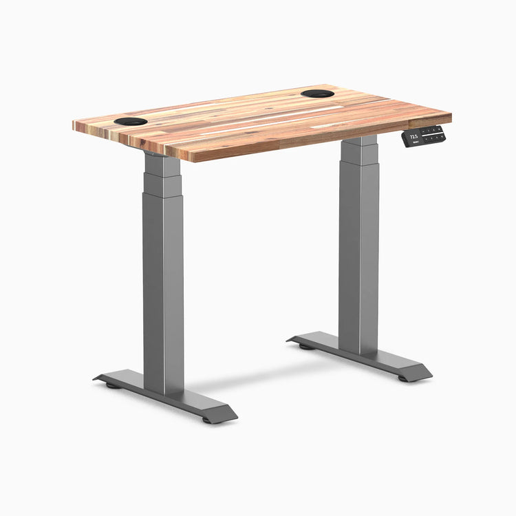 Bureau assis-debout Desky Dual Mini en bois tendre