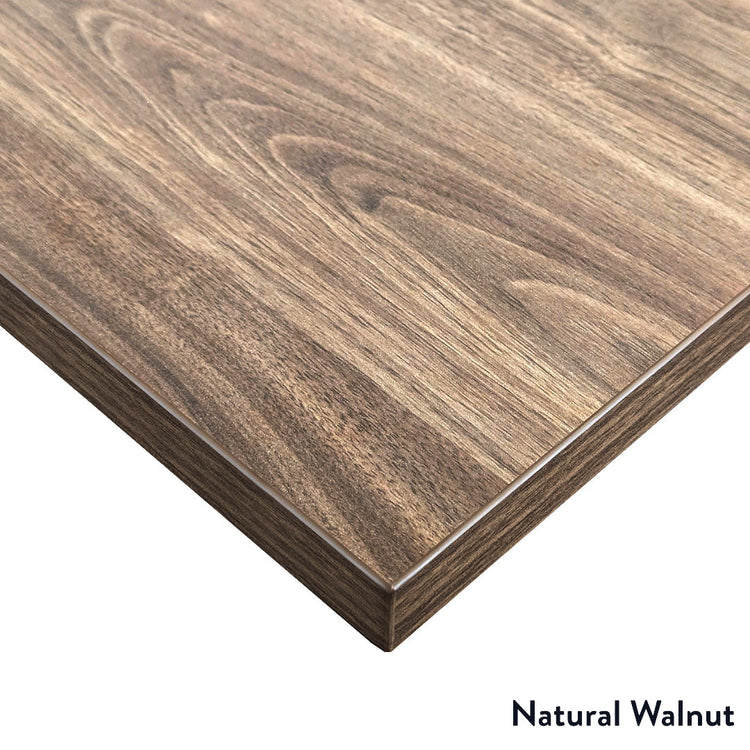 Natural walnut desktop corner