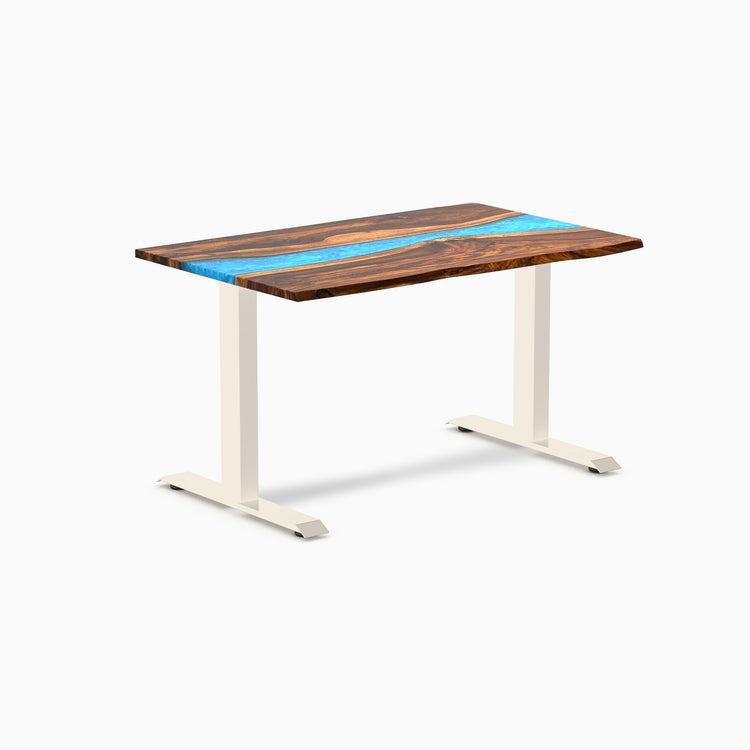 Bureau de bureau en bois dur en résine Desky