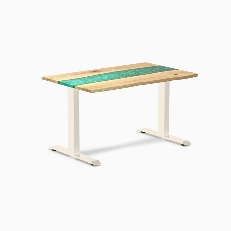 Bureau de bureau en bois dur en résine Desky
