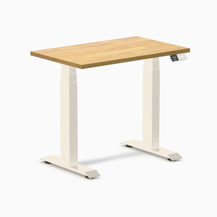 Desky Dual Mini Rubberwood Sit Stand Desk